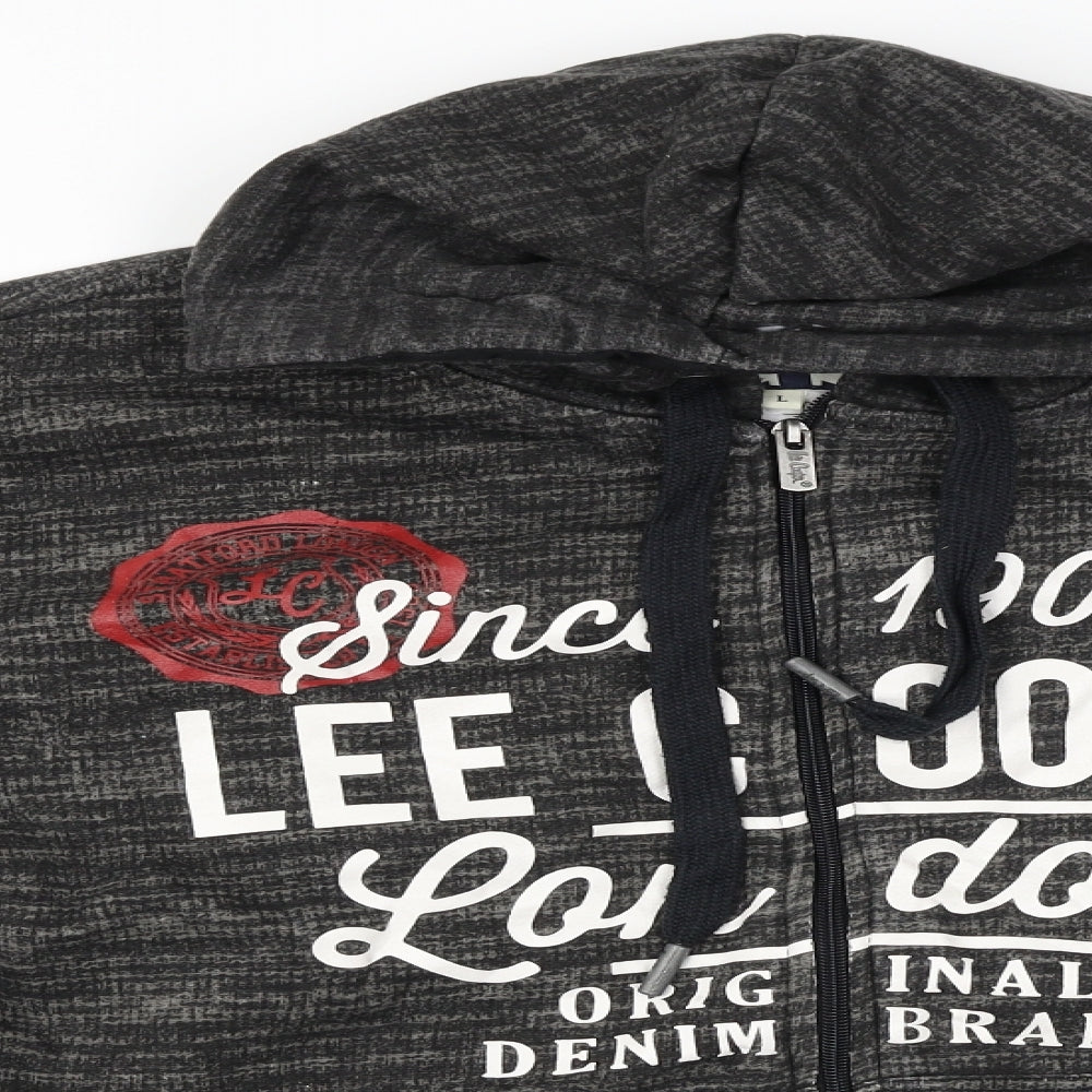 Lee Cooper  Mens Brown   Cardigan Hoodie Size L