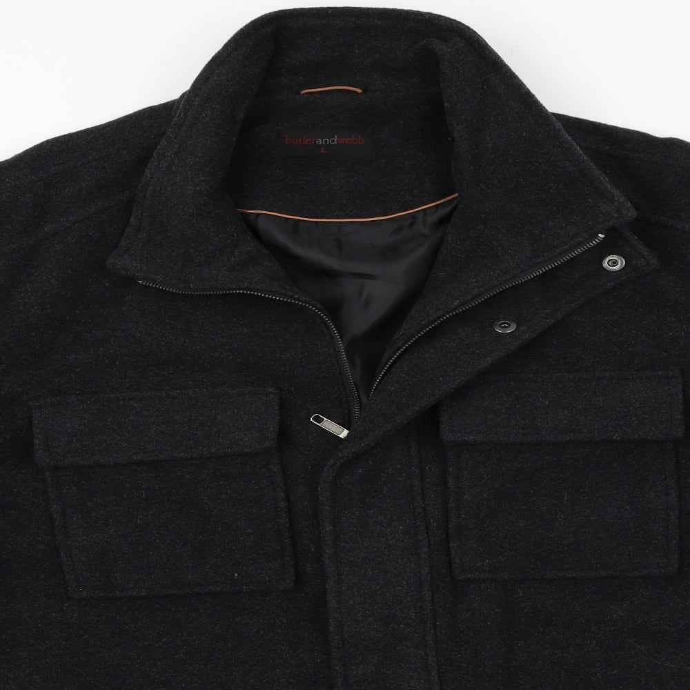 Butler and Webb  Mens Black   Jacket Coat Size L