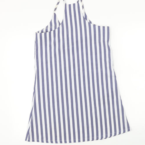 SheIn  Womens White Striped  Basic Blouse Size XS