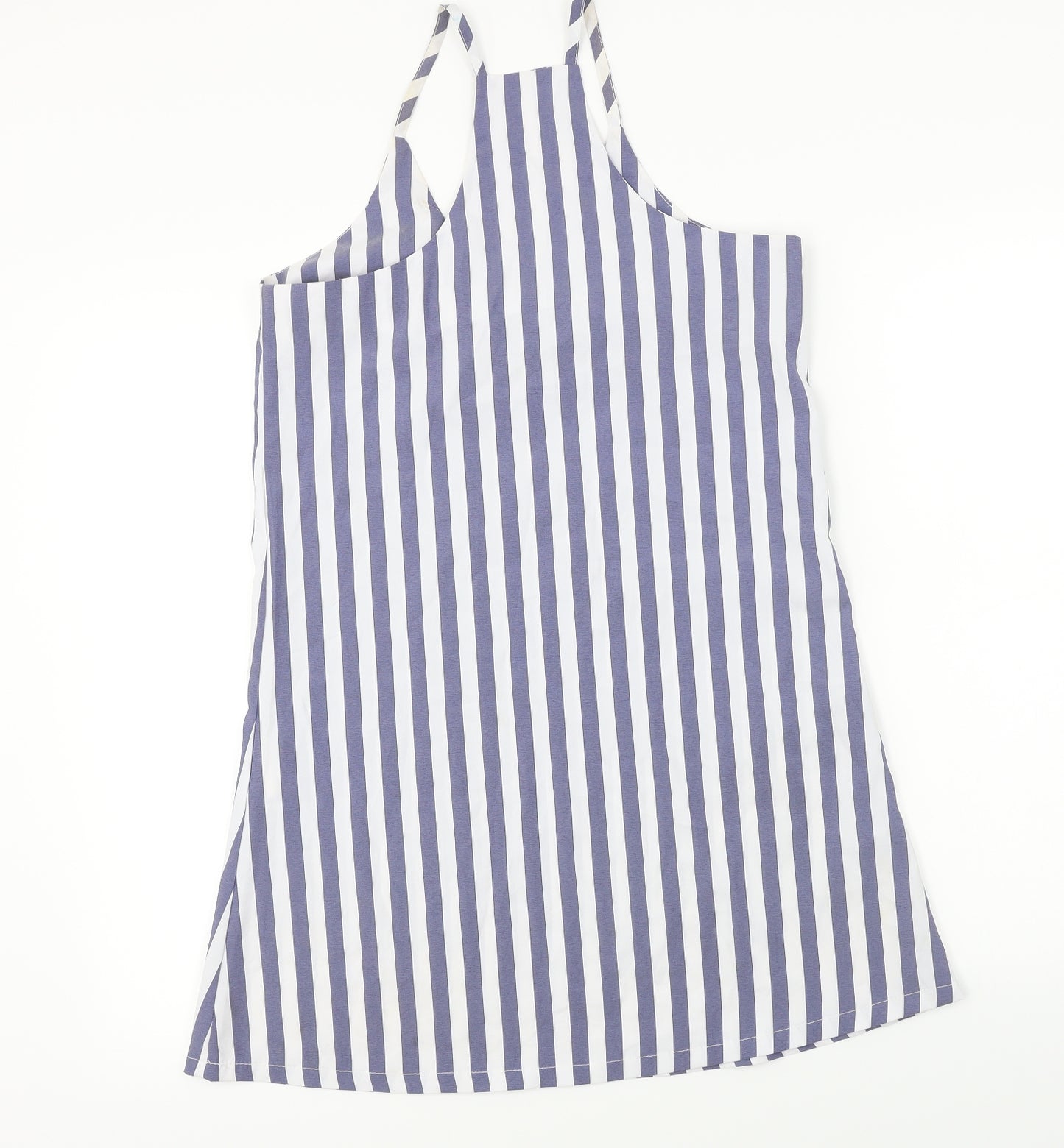 SheIn  Womens White Striped  Basic Blouse Size XS