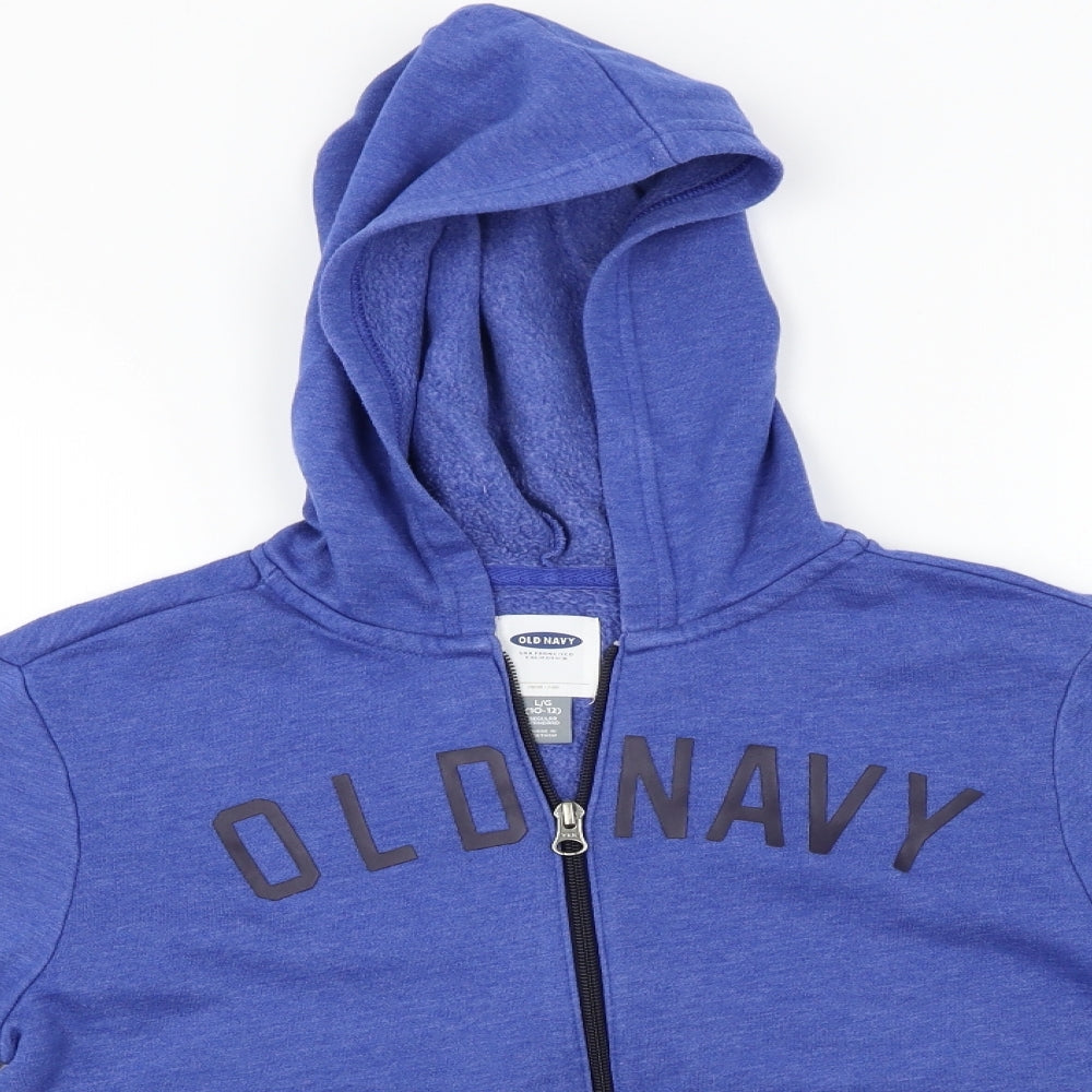 Old Navy Boys Blue   Full Zip Hoodie Size 10-11 Years