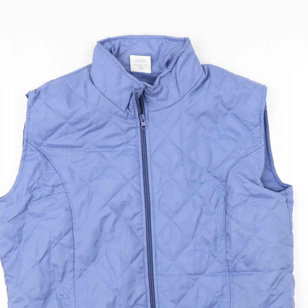 Anne De Lancay  Womens Blue   Gilet Coat Size M