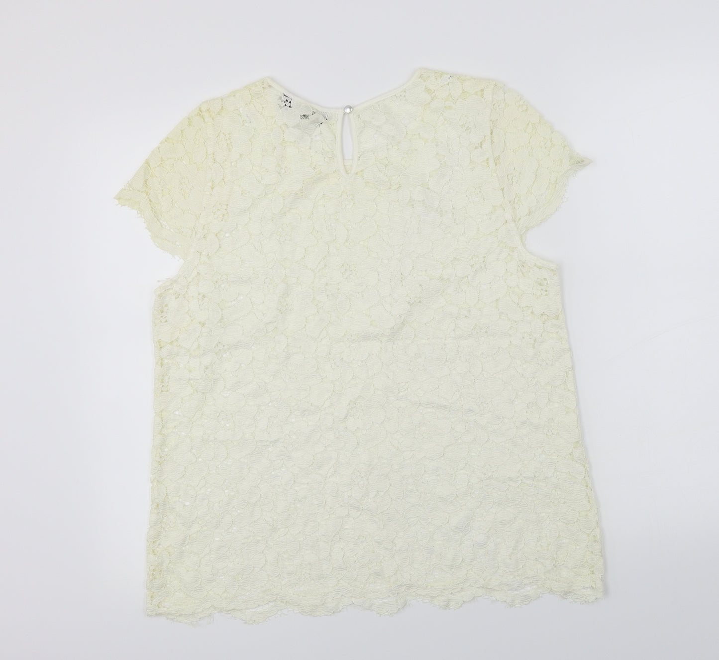 Dorothy Perkins  Womens Ivory Floral  Basic Blouse Size 16