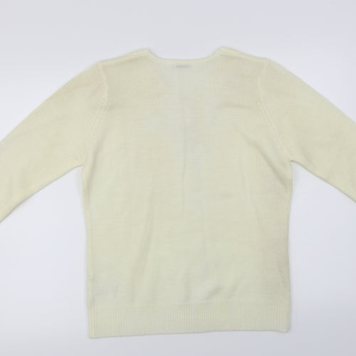 Damart  Womens Ivory   Pullover Jumper Size 8