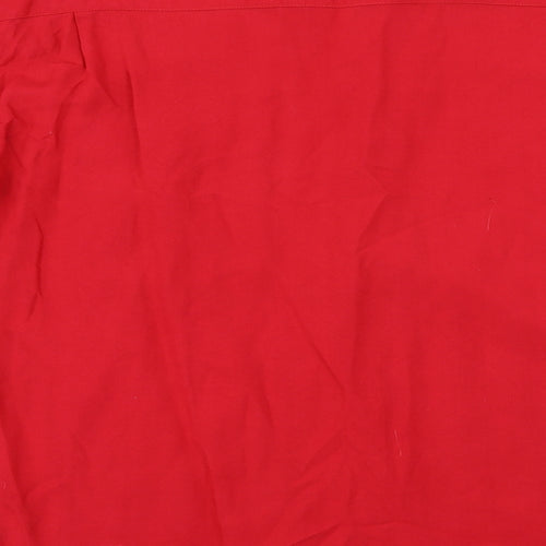 Etam  Womens Red   Basic Button-Up Size 10