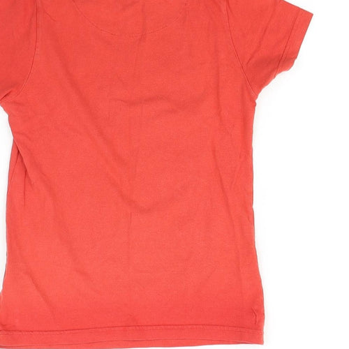 Marks and Spencer Girls Red   Basic T-Shirt Size 7-8 Years  - chimp