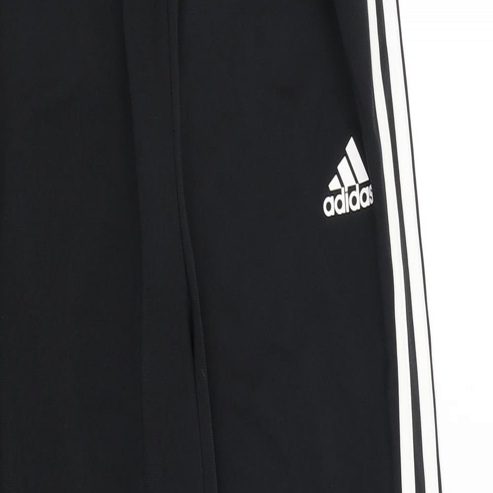 adidas Boys Black   Jogger Trousers Size 13-14 Years