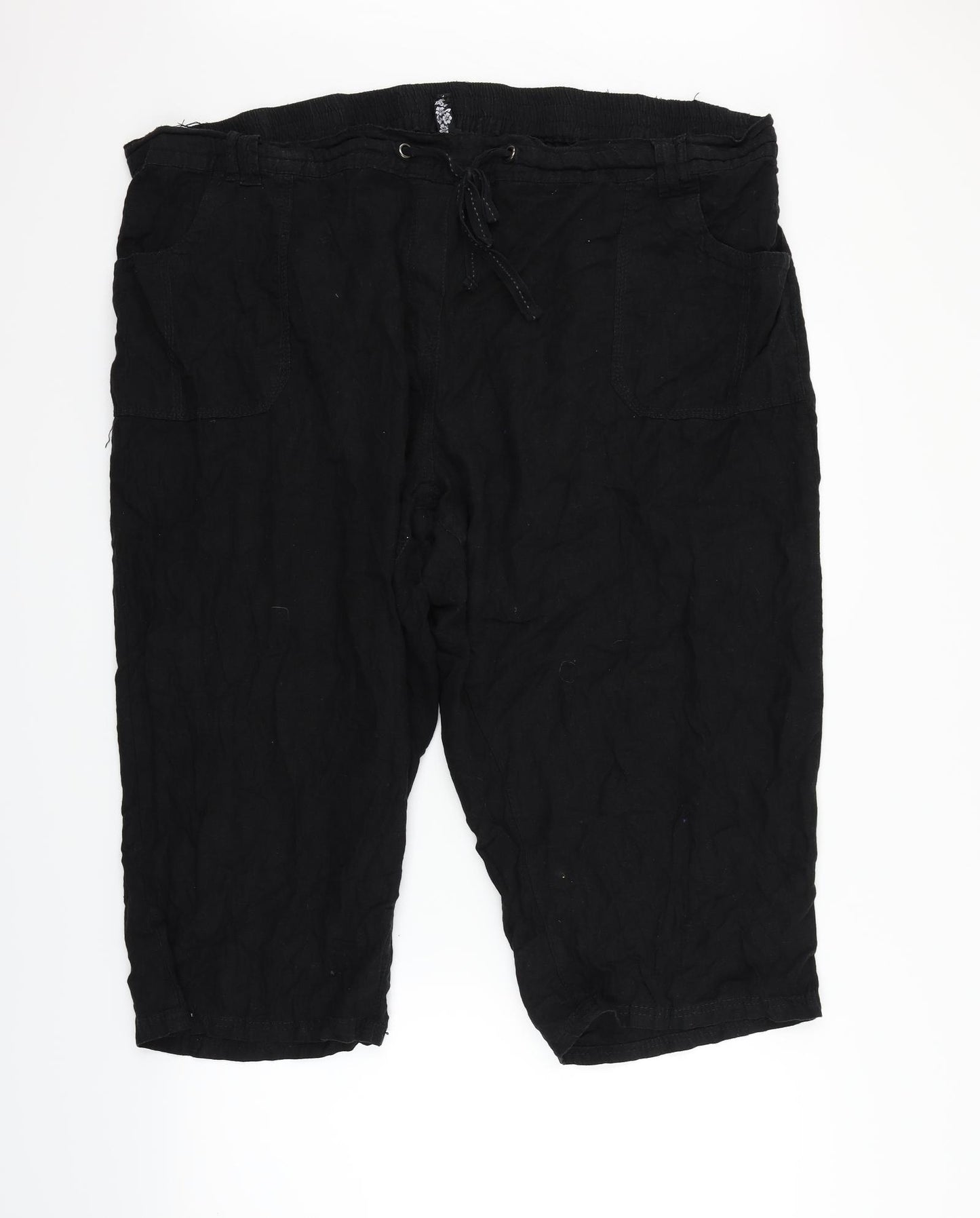 Preworn Womens Black   Cut-Off Shorts Size 28