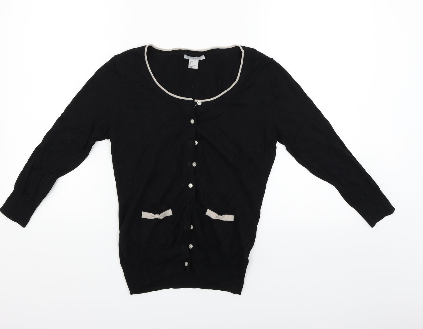 H&M Womens Black   Cardigan Jumper Size S