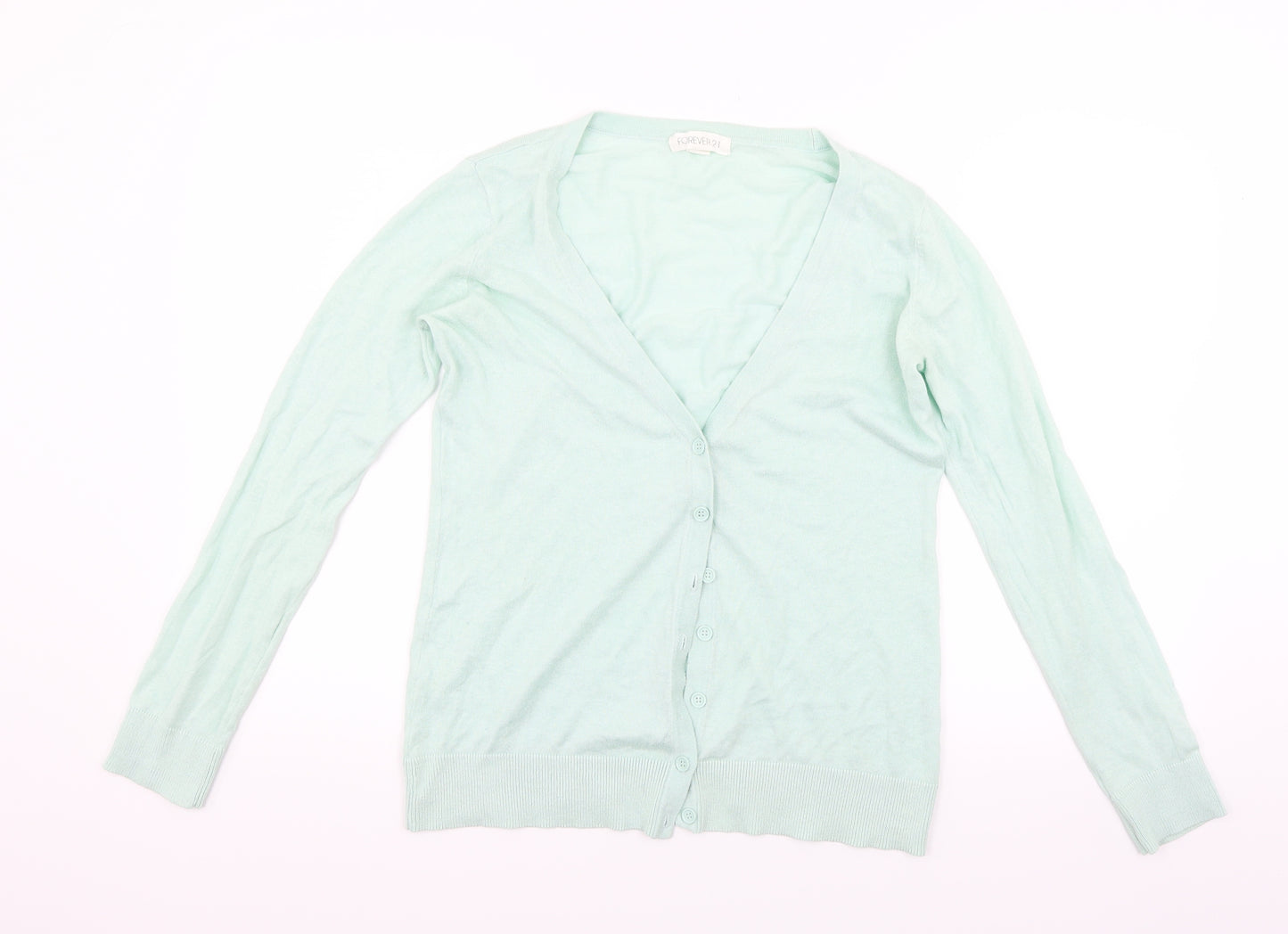 FOREVER 21 Womens Green   Cardigan Jumper Size S