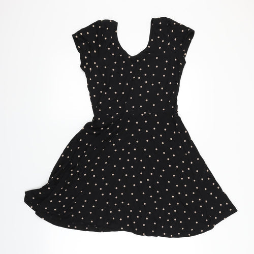 Atmosphere Womens Black Plaid  Fit & Flare  Size 14