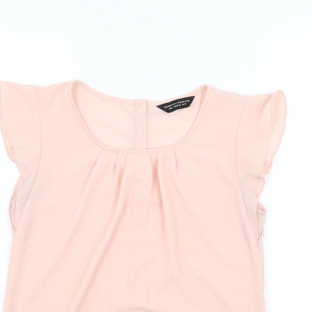 Dorothy Perkins Womens Orange   Basic Blouse Size 10