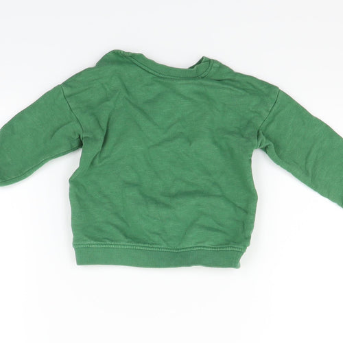 H&M Boys Gold   Pullover Jumper Size 12-18 Months