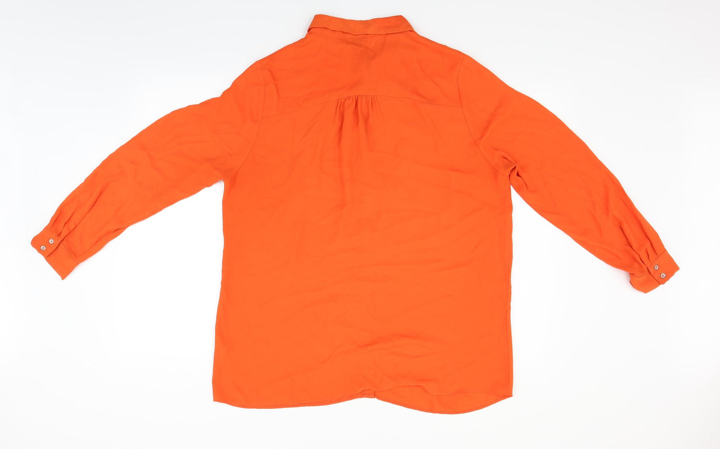 George Womens Orange   Basic Button-Up Size 18