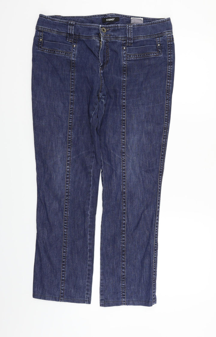 Rosher Womens Blue   Straight Jeans Size 14 L26 in