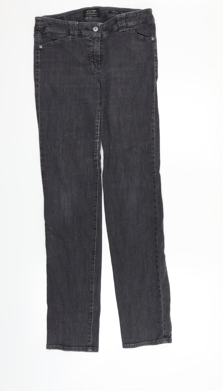 Gerry Weber Womens Grey Straight Jeans Size 30 in L30 in