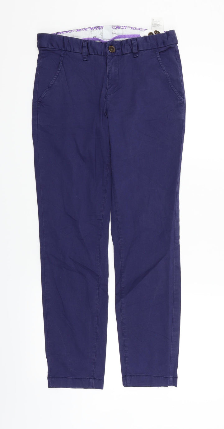 H&M Womens Blue   Trousers  Size 6 L26 in