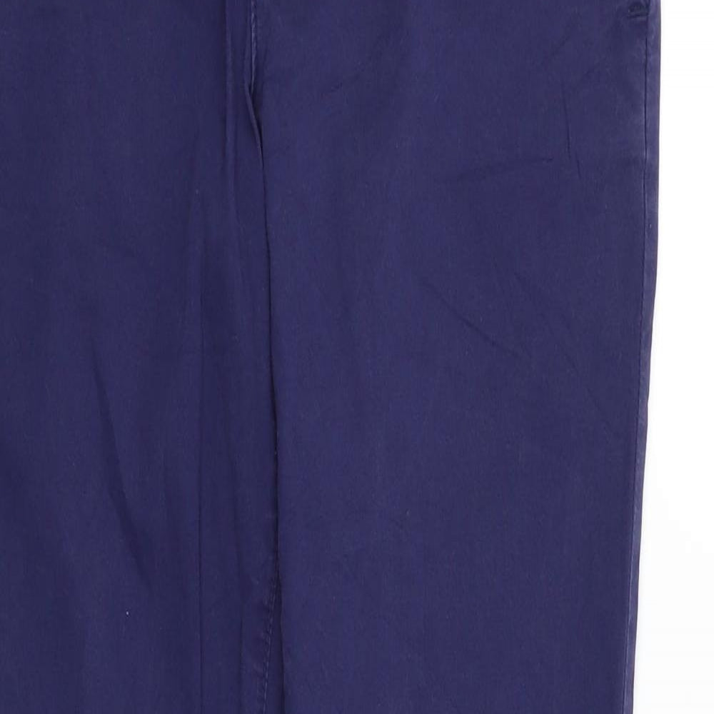 H&M Womens Blue   Trousers  Size 6 L26 in