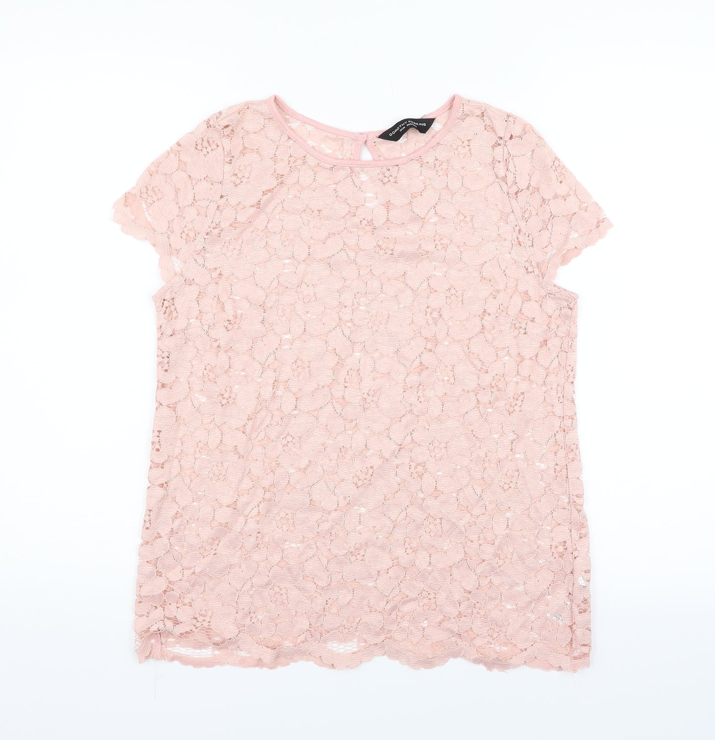 Dorothy Perkins Womens Pink   Basic T-Shirt Size 10