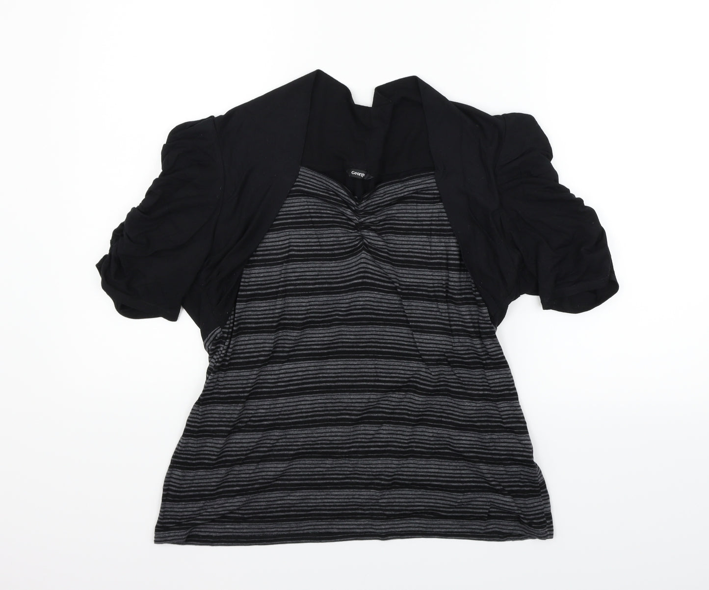 George Womens Black   Basic T-Shirt Size 18