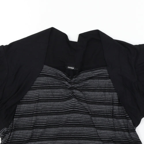 George Womens Black   Basic T-Shirt Size 18