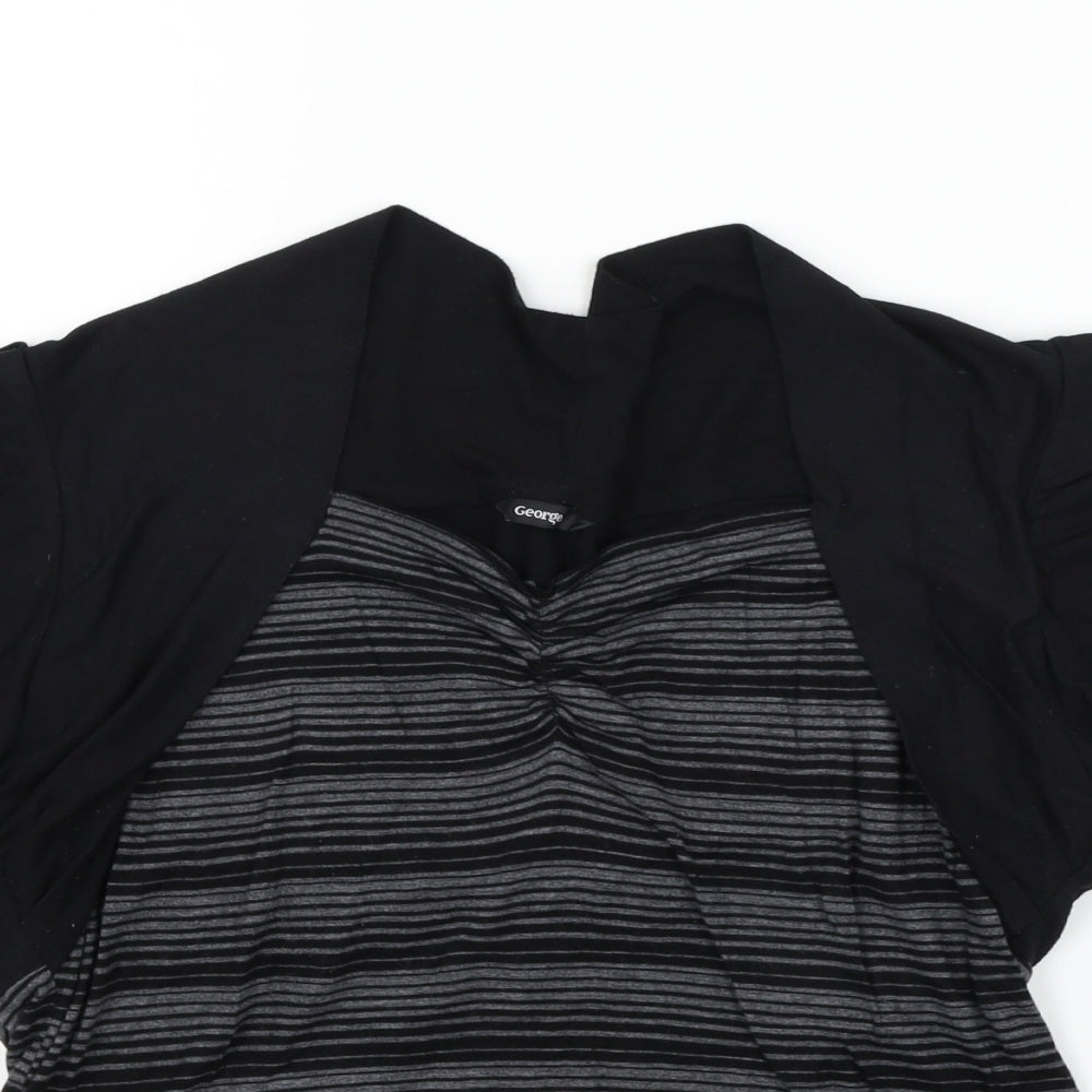 George Womens Black   Basic T-Shirt Size 18