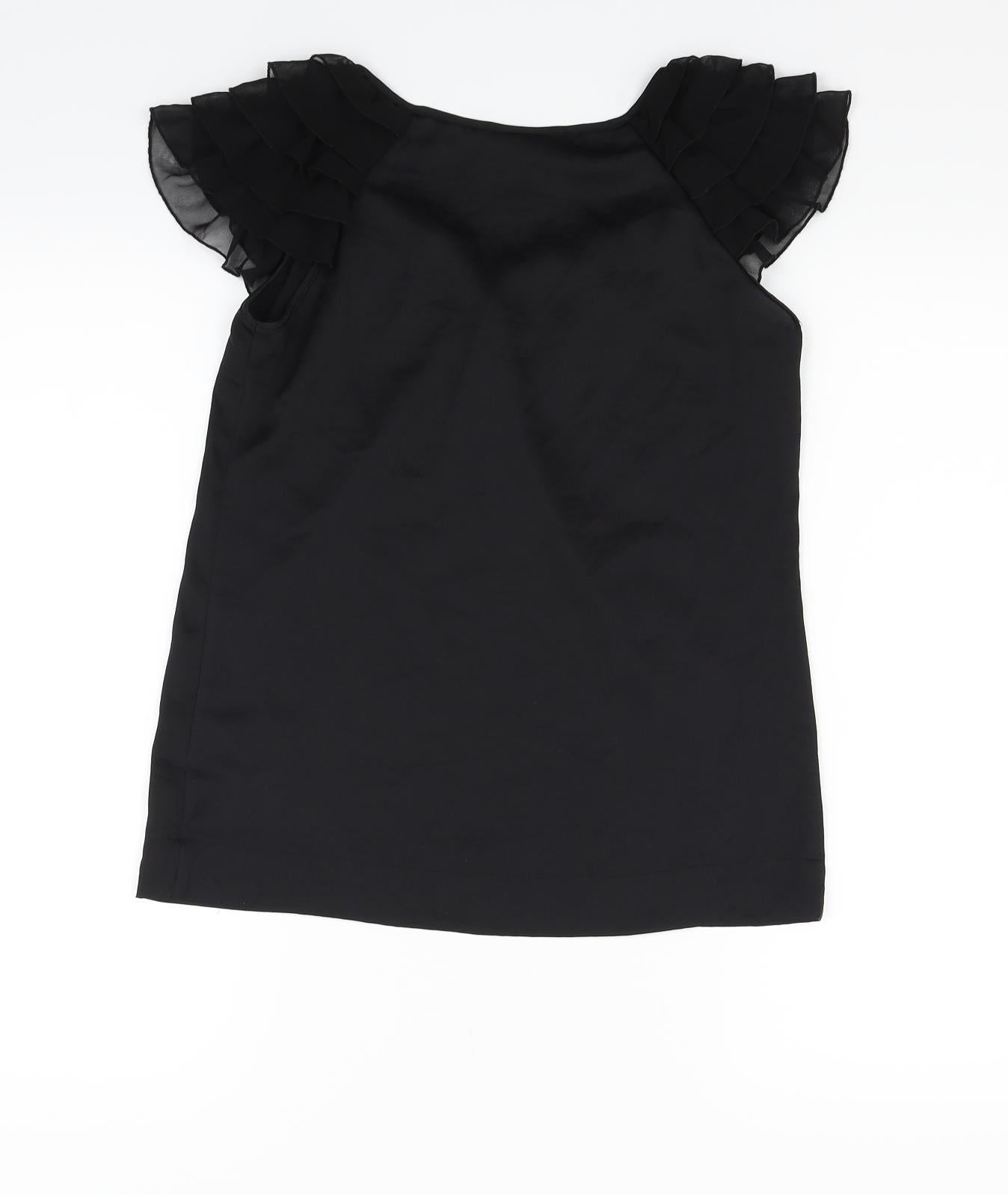 H&M Womens Black   Basic T-Shirt Size 4
