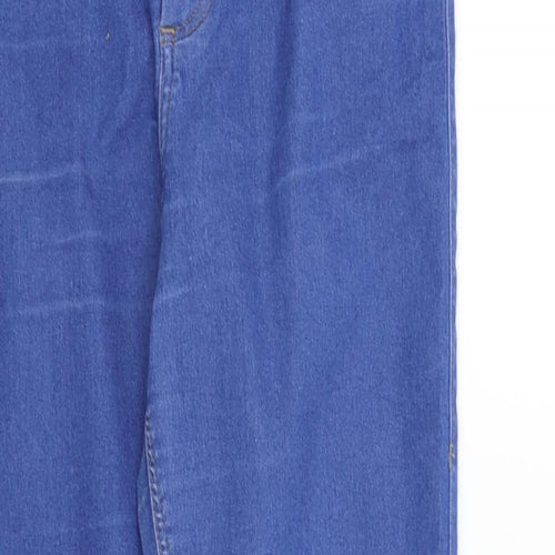 Topshop Womens Blue   Straight Jeans Size 30 in L25 in