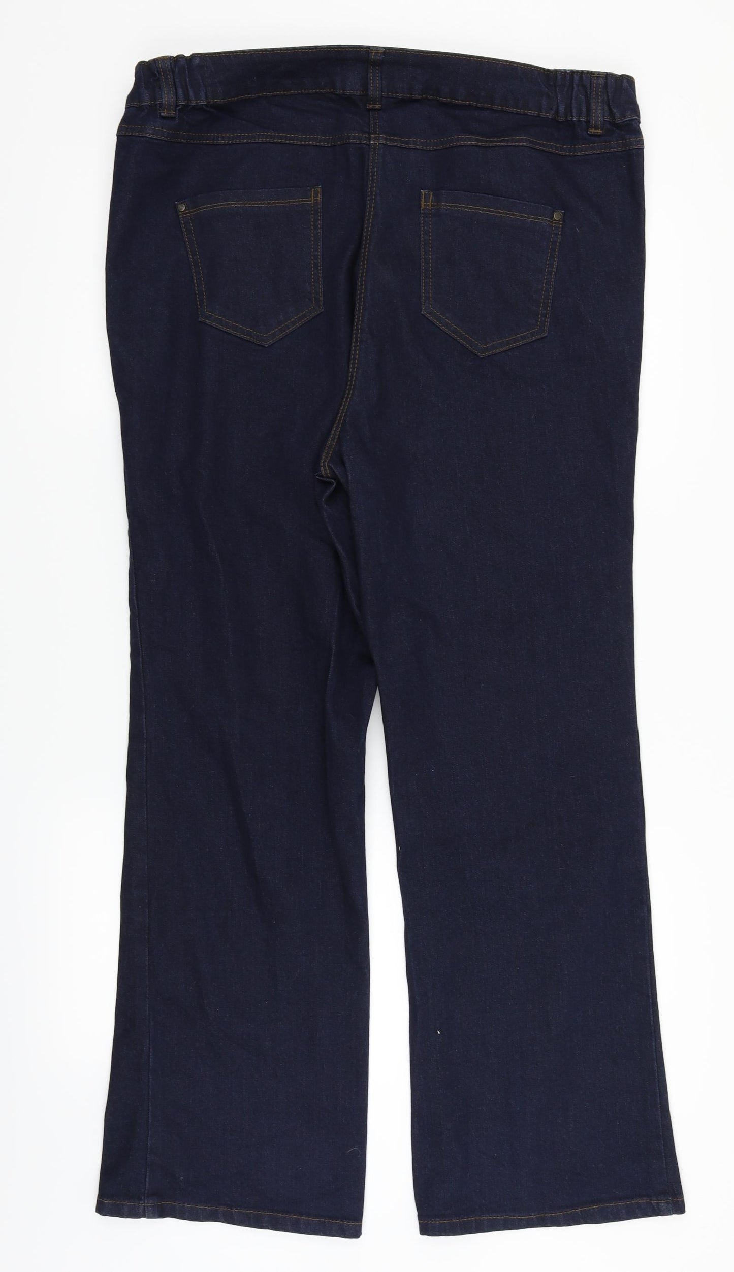 M&Co Womens Blue   Straight Jeans Size 20 L28 in