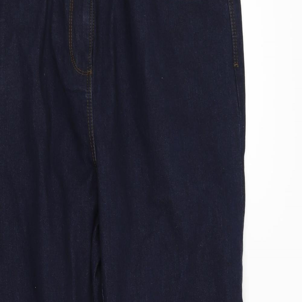 M&Co Womens Blue   Straight Jeans Size 20 L28 in