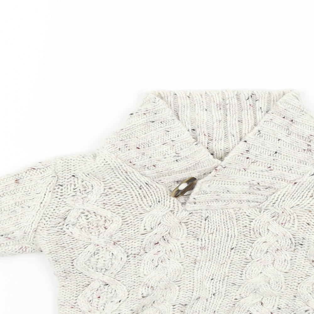 Marks and Spencer  White   Cardigan Jumper Size 6-9 Months