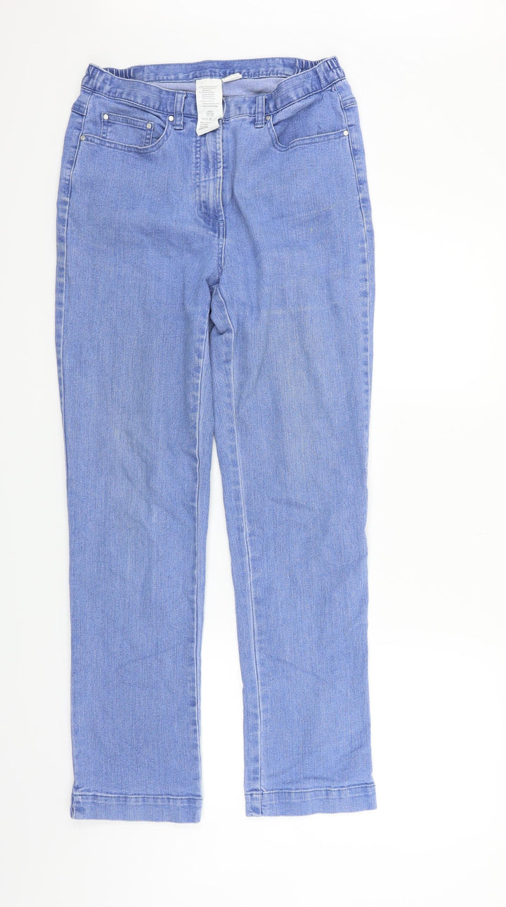 Preworn Womens Blue Straight Jeans Size 10 L28 in