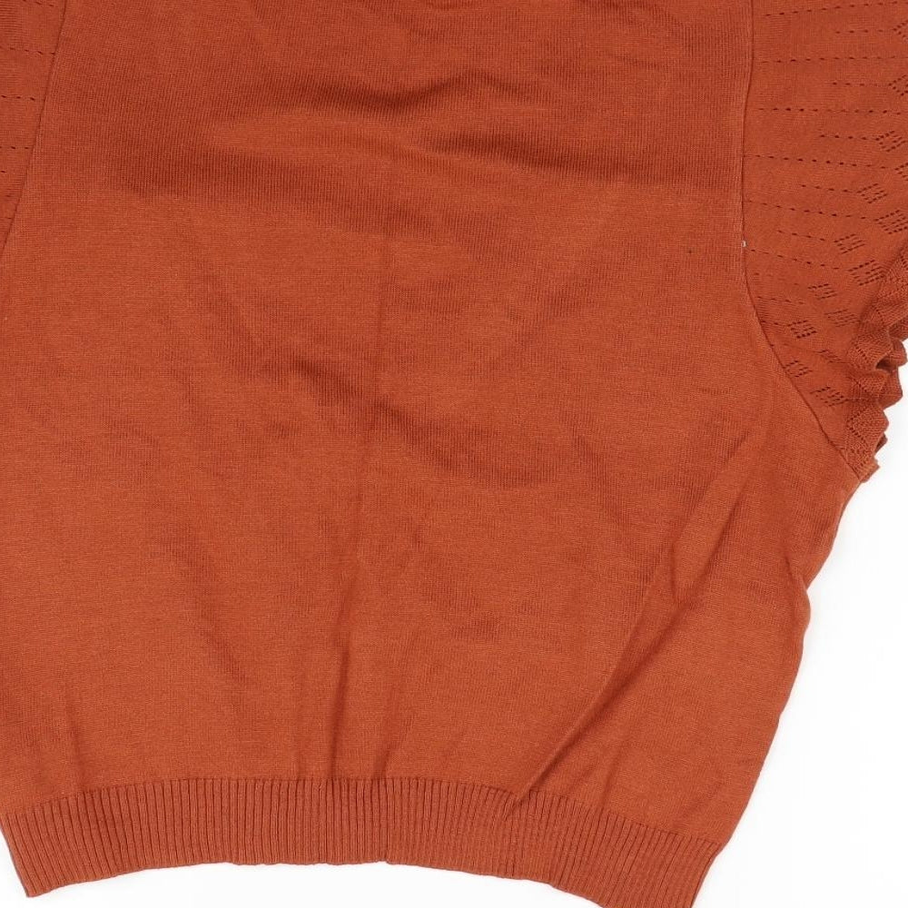 George Womens Orange   Cardigan Jumper Size 18