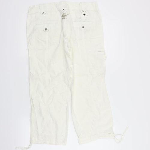 sancred Womens White   Trousers  Size M L22 in