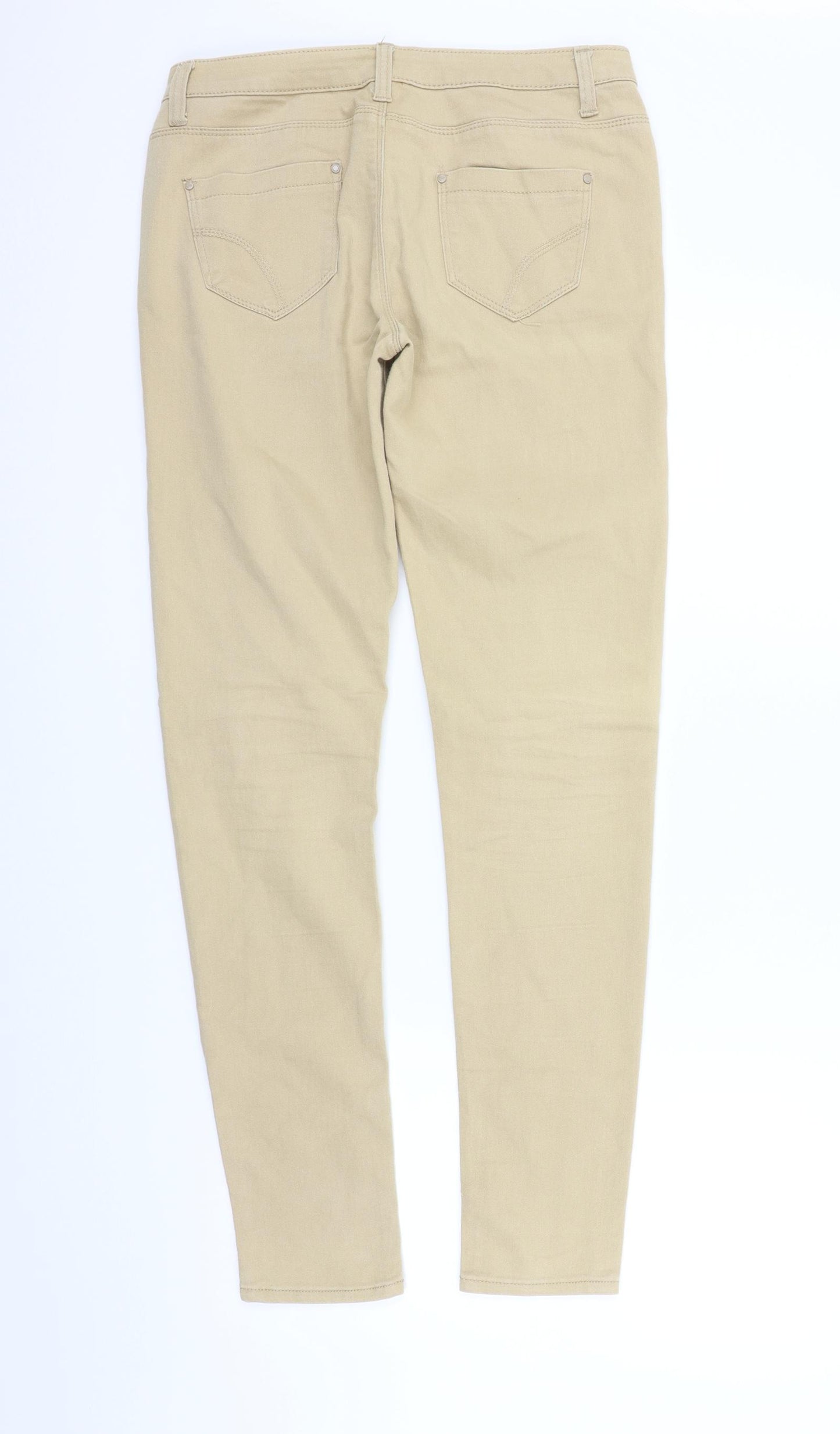 deniem & co Womens Beige   Trousers  Size 10 L30 in