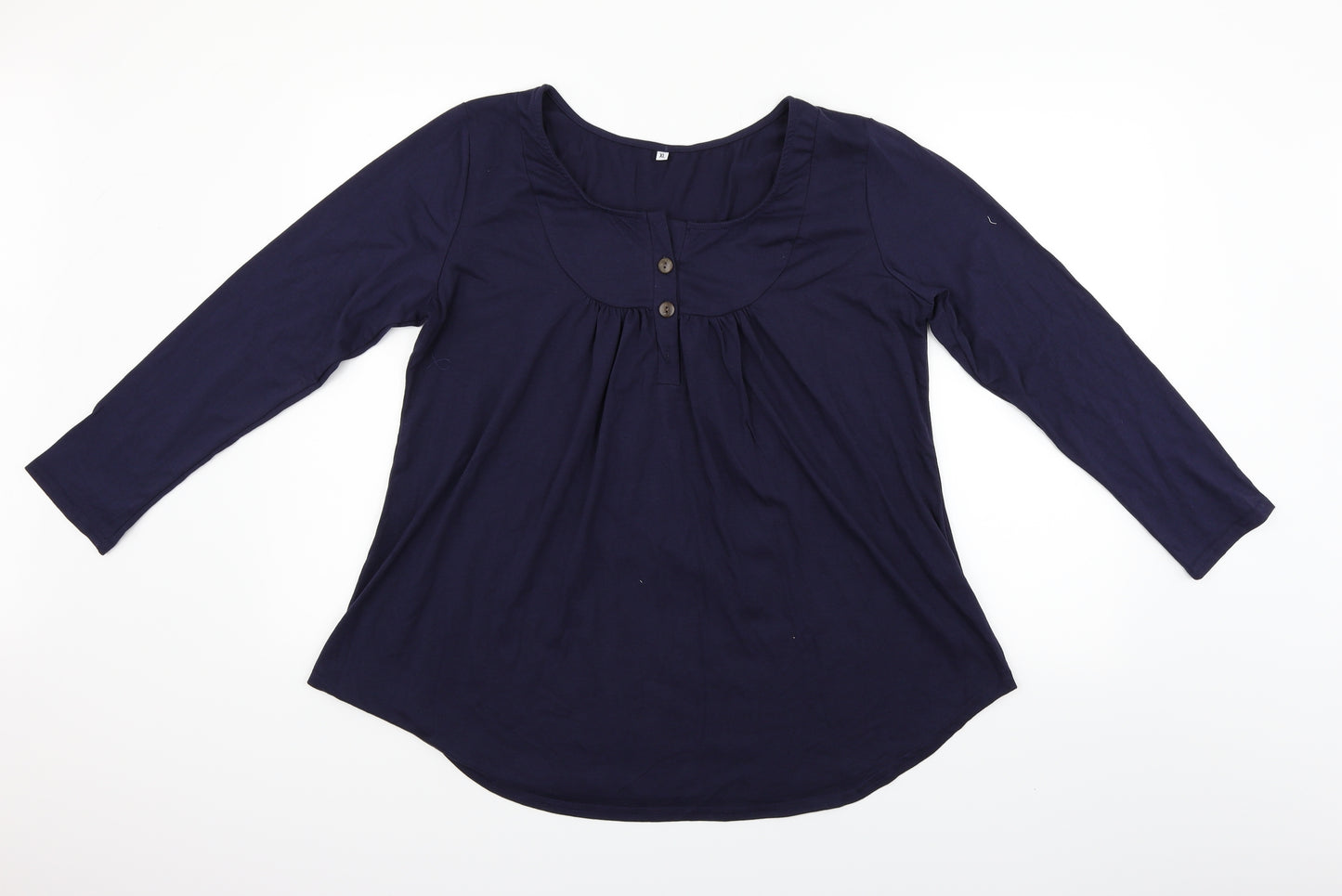 Preworn Womens Blue   Basic T-Shirt Size XL