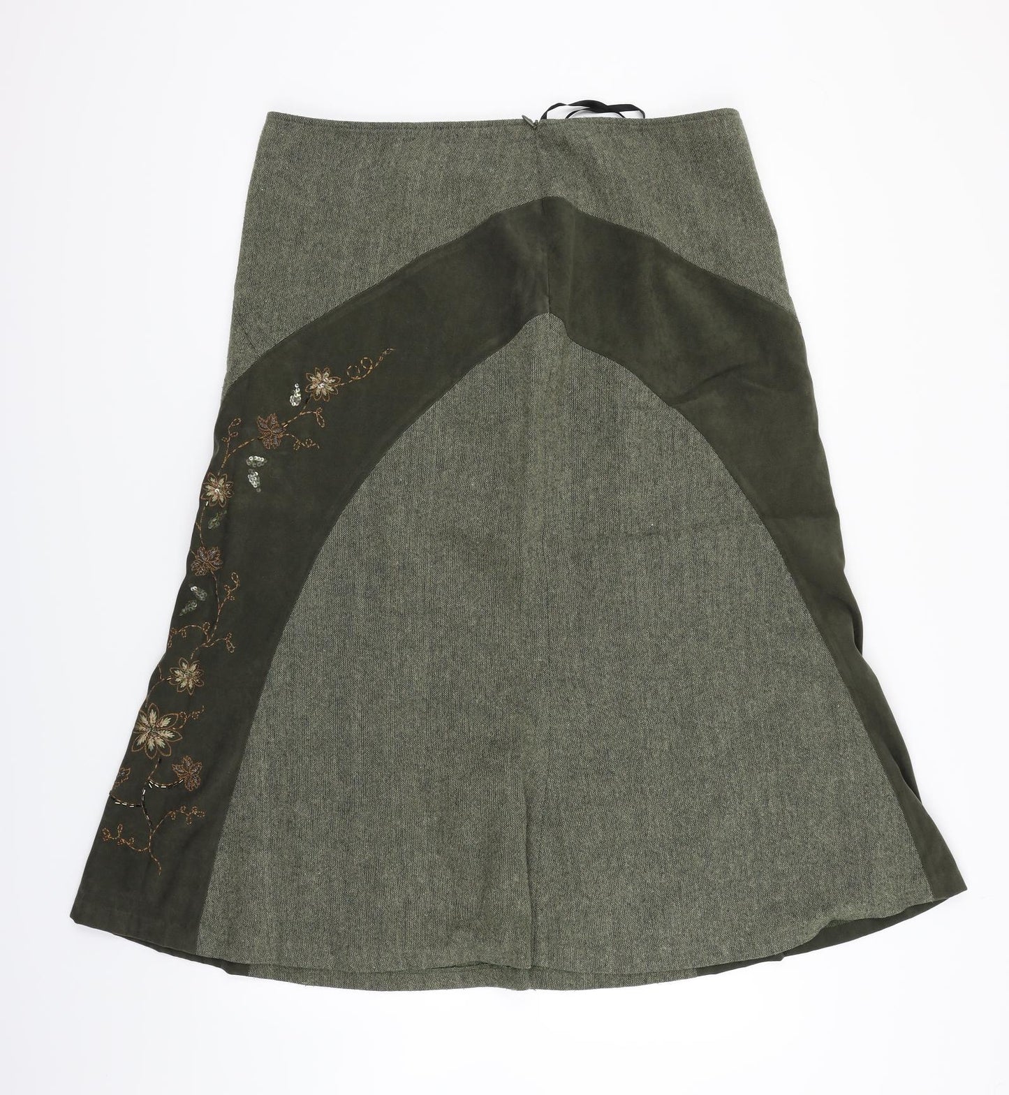 EWM Womens Green   Flare Skirt Size 18