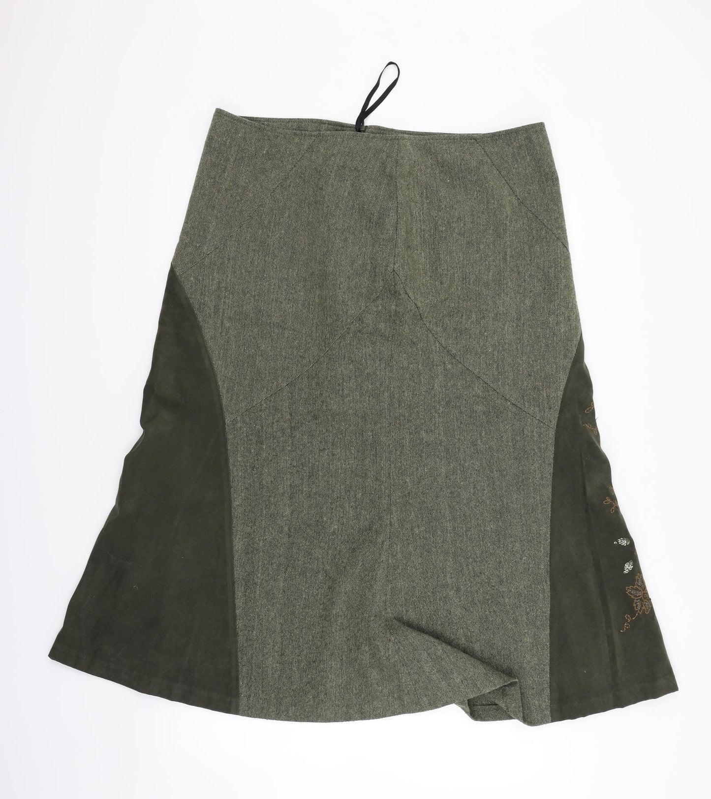 EWM Womens Green   Flare Skirt Size 18