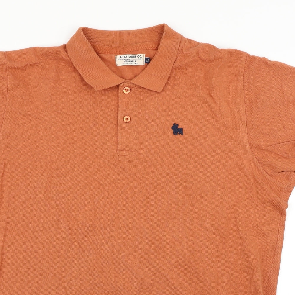 jack and jones Mens Orange    Polo Size XL