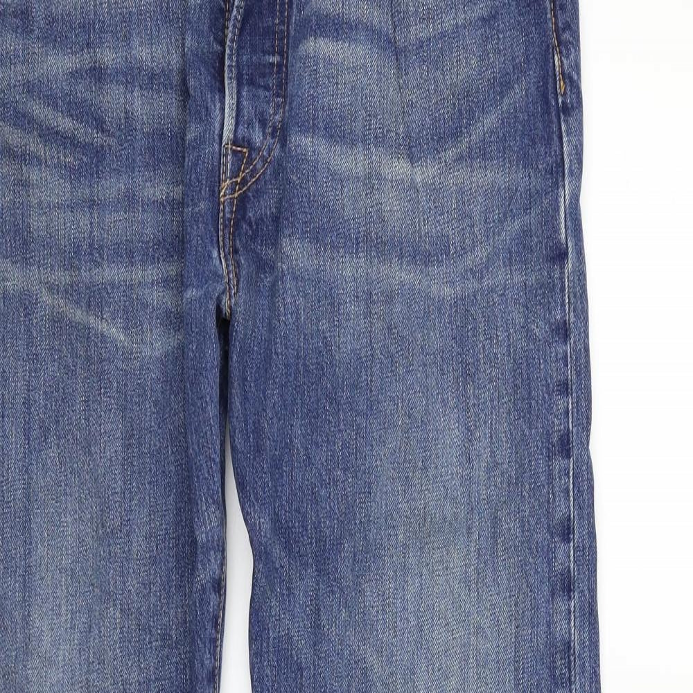 LEVIS Mens Blue   Straight Jeans Size L L30 in