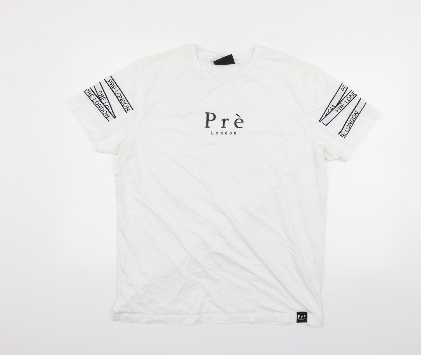 pre Womens White   Basic T-Shirt Size XL