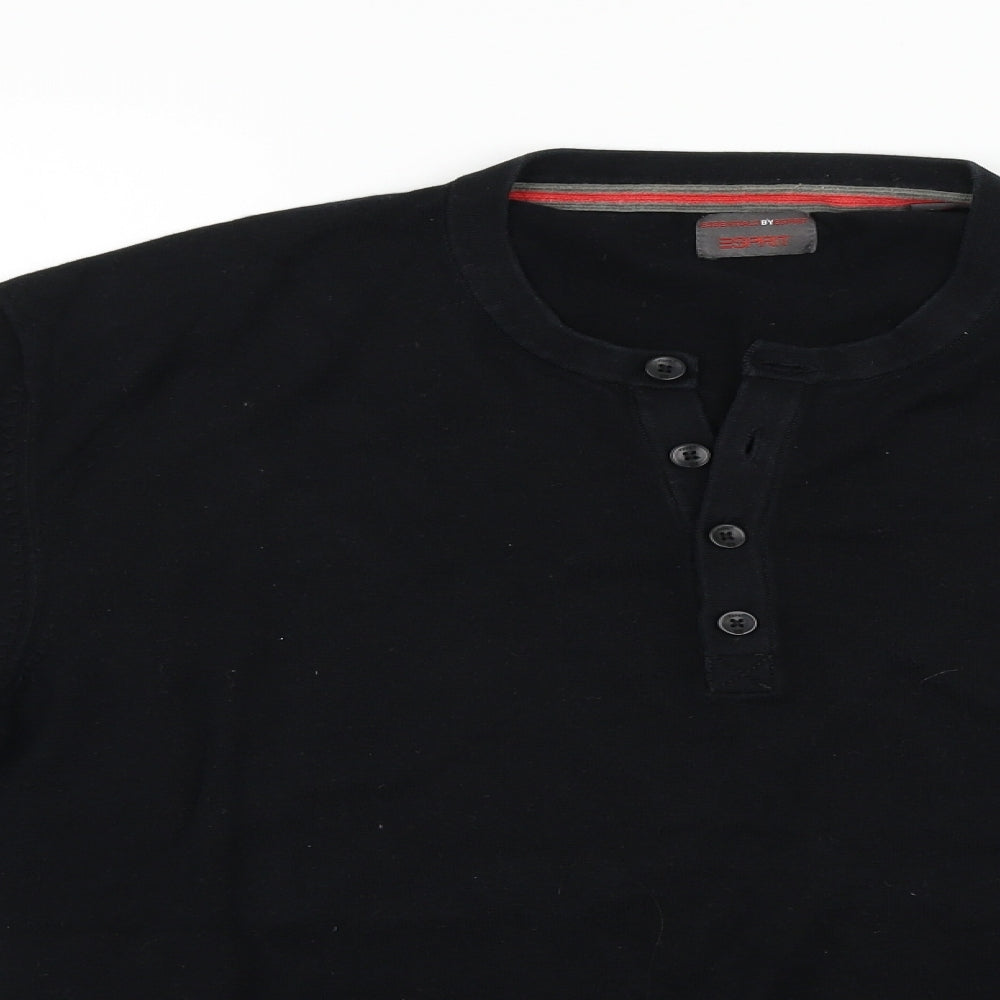 ESPIRIT Mens Black   Pullover Jumper Size M