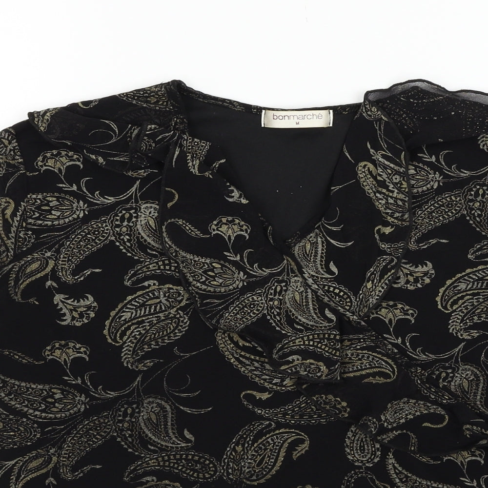 Bonmarché Womens Black   Basic Blouse Size M