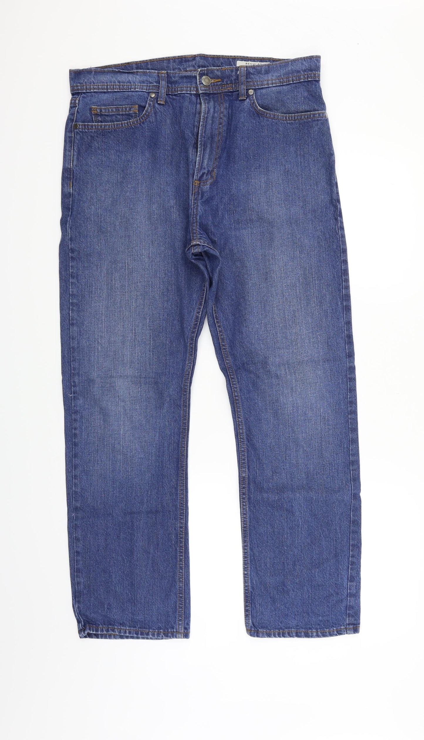 Marks and Spencer Mens Blue   Straight Jeans Size L L29 in
