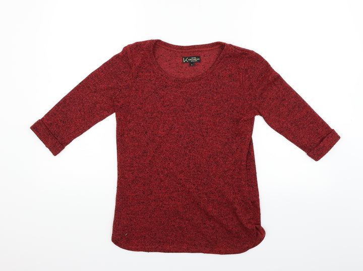 New Look Womens Red Pullover Jumper Size 8