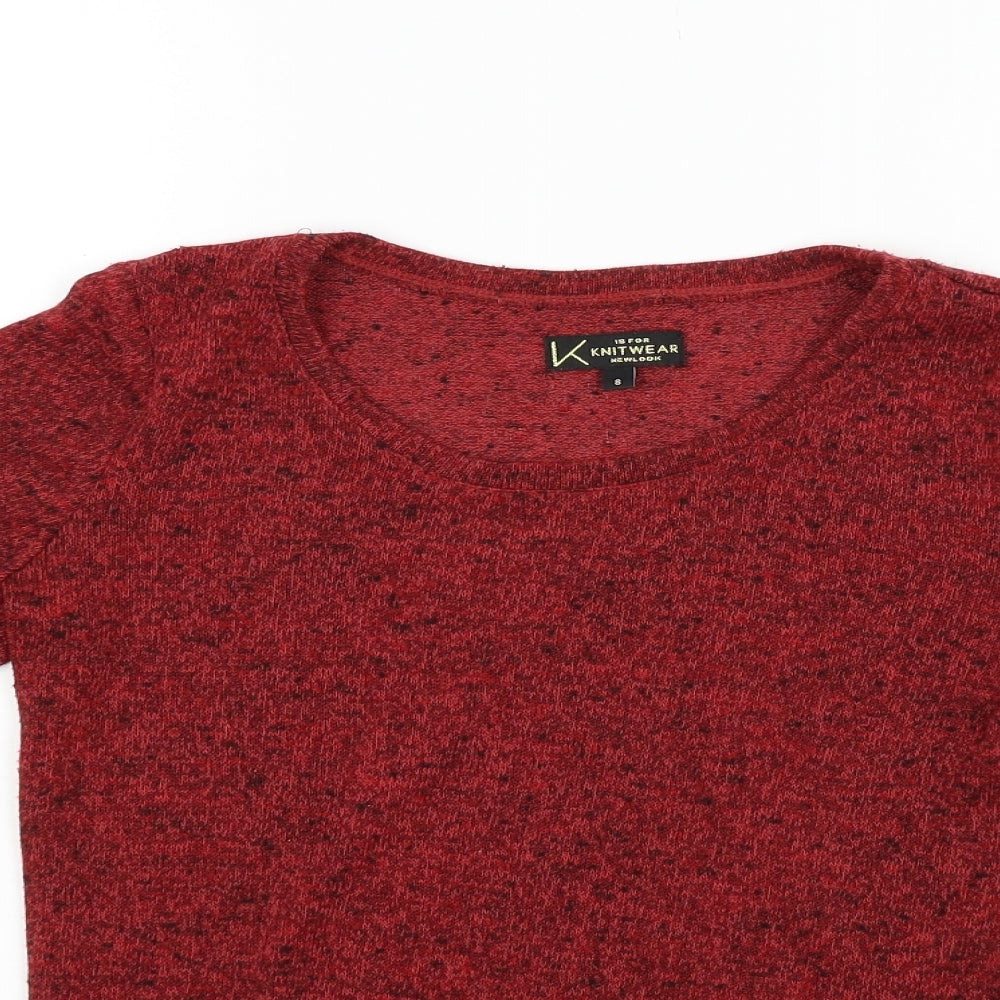 New Look Womens Red   Pullover Jumper Size 8