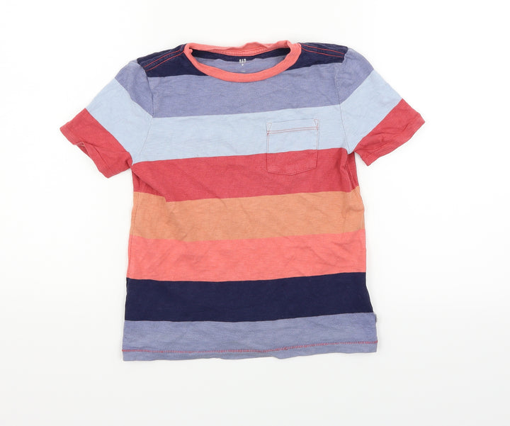 Gap Girls Multicoloured Striped Basic T-Shirt Size S