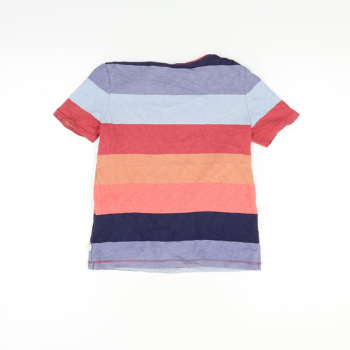 Gap Girls Multicoloured Striped  Basic T-Shirt Size S