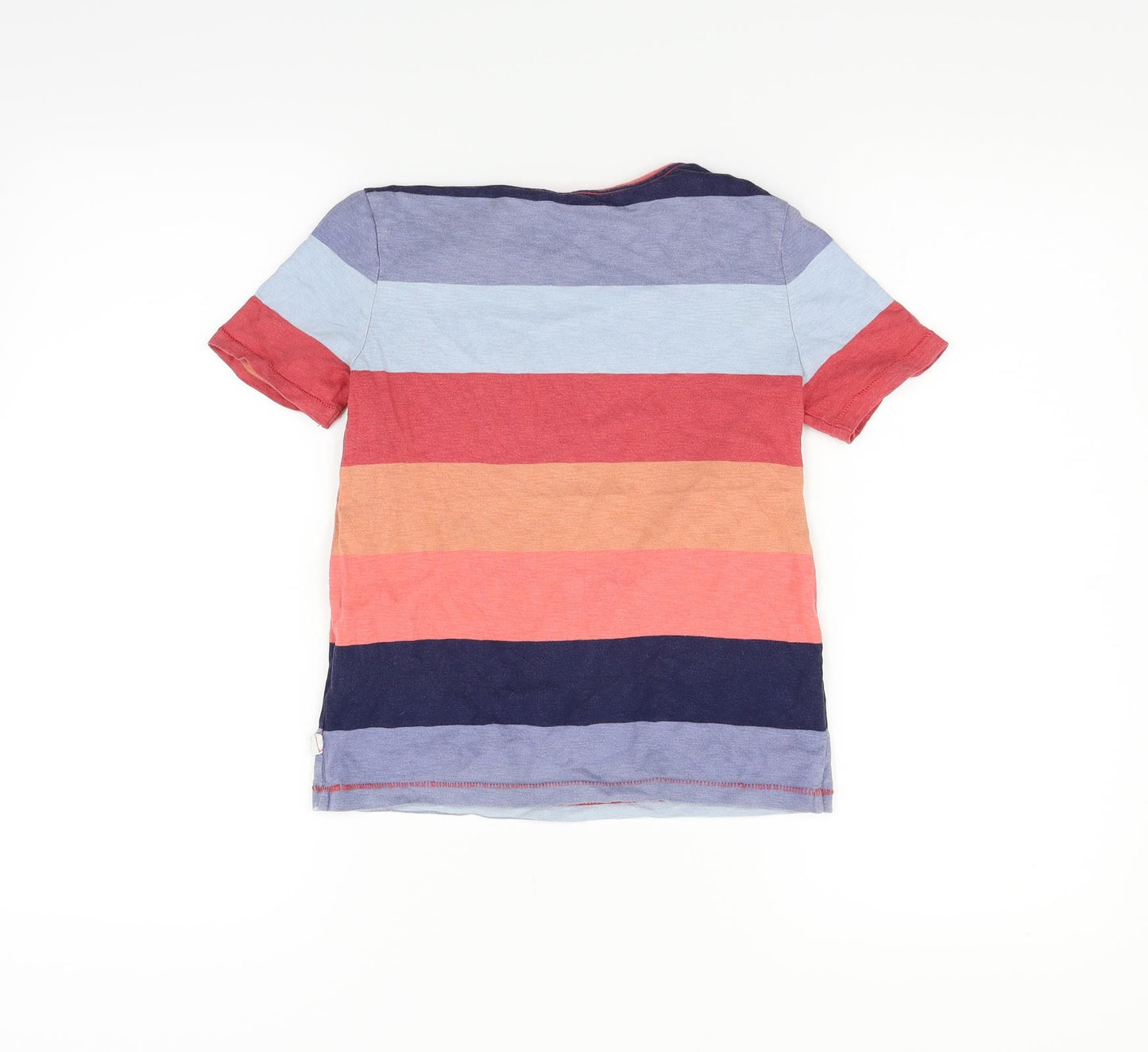 Gap Girls Multicoloured Striped  Basic T-Shirt Size S