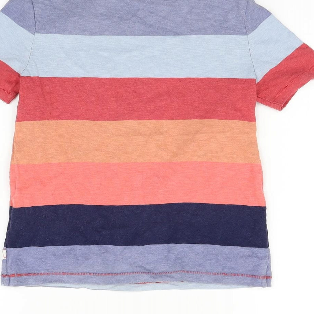 Gap Girls Multicoloured Striped  Basic T-Shirt Size S